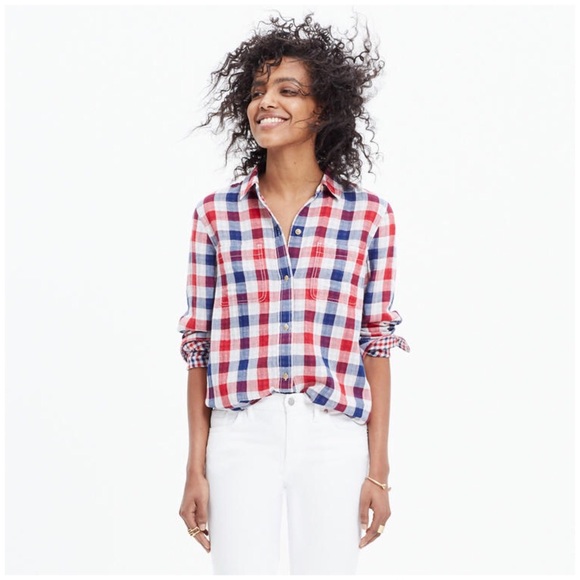 Madewell Tops - MADEWELL // Ex-boyfriend Emmett Plaid shirt